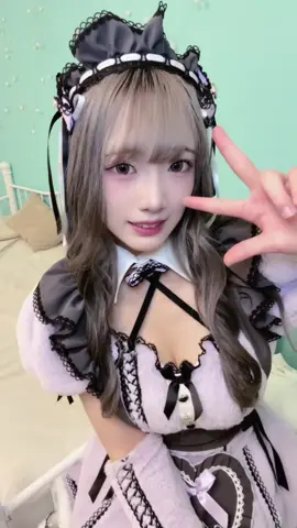 紫メイド♡ #マリームーン #コスプレイヤーの中身 #fyp #メイド服 