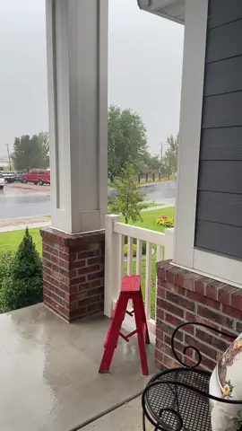 More rain and lightning and thunder today. The sound is real life what it sounds like at my house. #rain #thunderstorm #thunder #weather #beautiful #storm #fyp #utah 