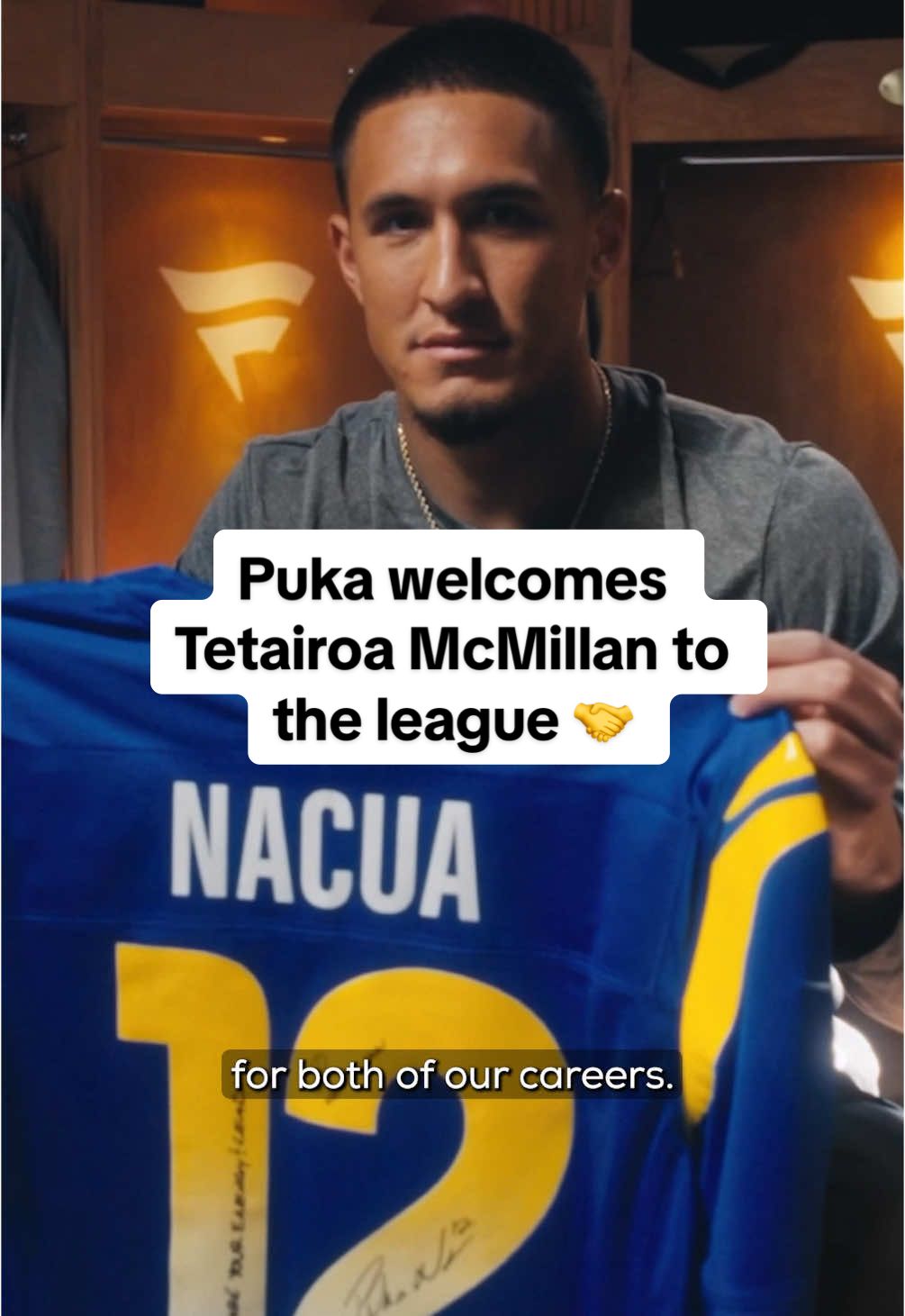 Puka wanted to show some love to T-Mac ahead of his NFL debut 🥹 💙