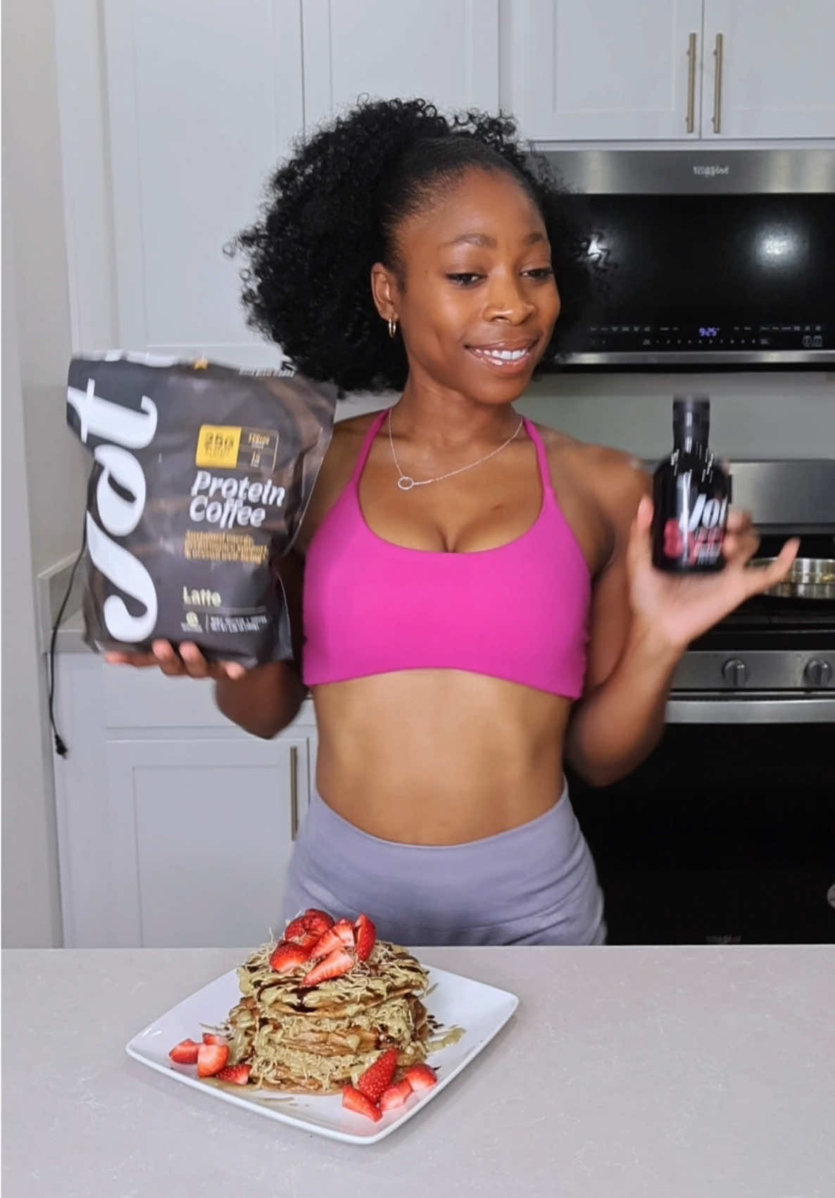 Dubai Chocolate Protein Pancakes #highproteinbreakfast #proteinpancakes #healthyrecipes #breakfastideas #fyp #fypシ #foryoupage #kendyllniquole 