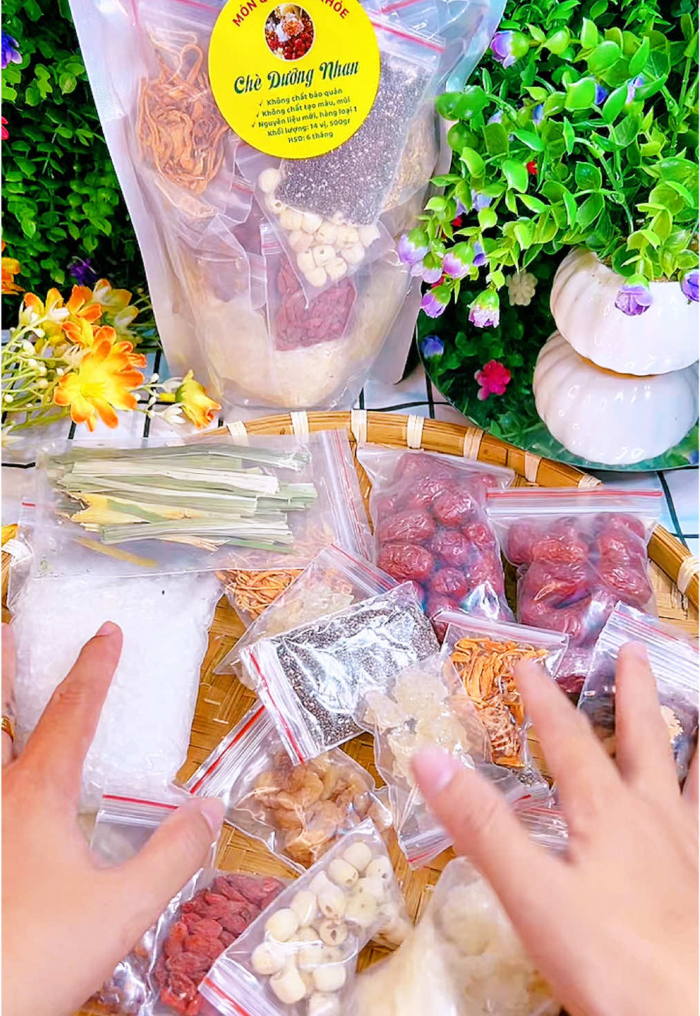 Set chè dưỡng nha 14 vị 500g 49K #linhlacquann #cheduongnhan #cheduongnhantuyetyen #xuhuong 