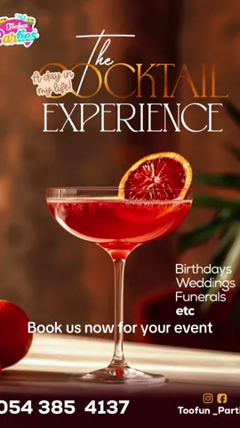We’re thrilled to introduce our Cocktail Service – THE COCKTAIL EXPERIENCE!the perfect touch to make your parties unforgettable. From kids’ fun to grown-up vibes, we’ve got it all covered. Book us now for your next event! #cocktails #event #kidsparty #fyp #partyplanner 