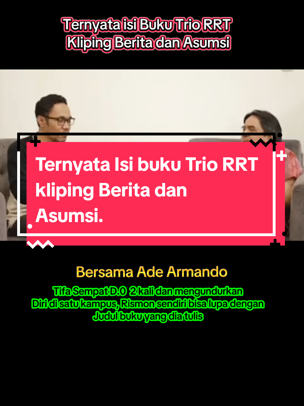 Buku Trio RRT kliping berita dan asumsi.  #roysuryo #rismonhasiholansianipar #tifa #trending #news 