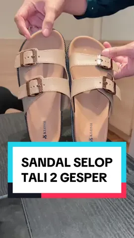 Sandal slip on flat tali 2 variasi gesper ringan kekinian  #sandalselop #sandaltali #sandalflat #sandalkekinian 