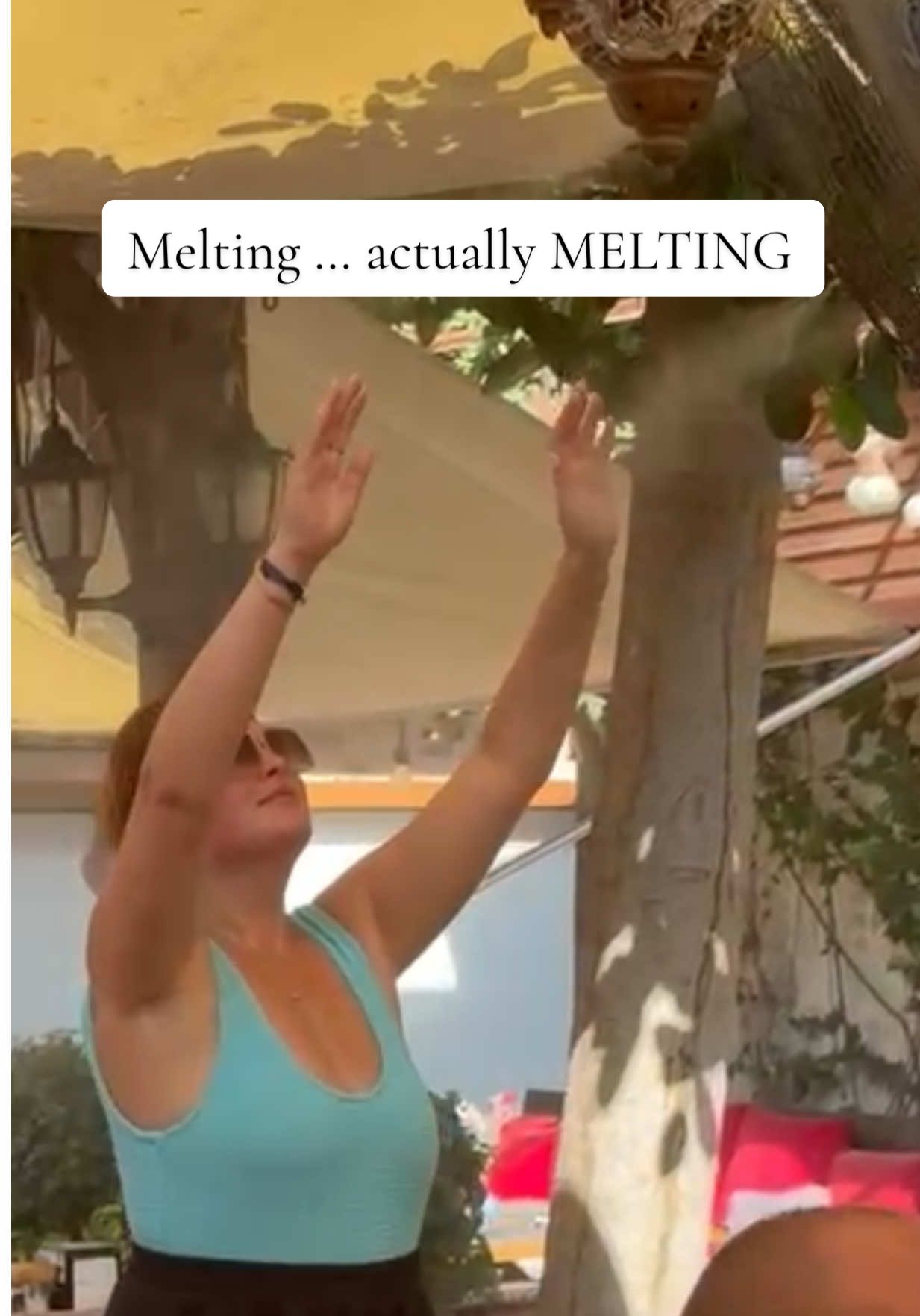 Watch me melt in REAL TIME  #holiday #melting #heatwave #mumsoftiktok #fyp 