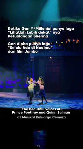 Kalau Gen Z punya kenangan lagu apa? Buat Millenial, setuju nggak kalau lagu Lihatlah Lebih Dekat dari #PetualanganSherina, jadi lagu yang membekas di hati dari kita kecil sampai sekarang? Dan lagu Selalu Ada di Nadimu dari film Jumbo, pasti juga akan membekas di Gen Alpha, sama seperti kenangan kita dulu sama Petualangan Sherina #MusikalKeluargaCemara #KeluargaCemara #jumbo #jumbofilm 
