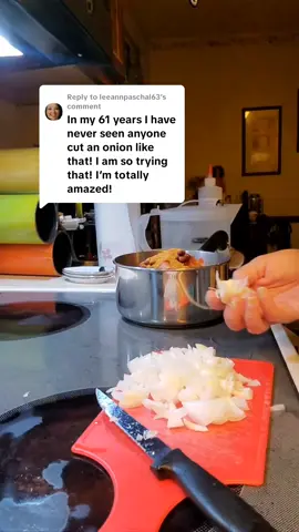 Replying to @leeannpaschal63  Cutting an onion #onion #cuttingonions #reverse 
