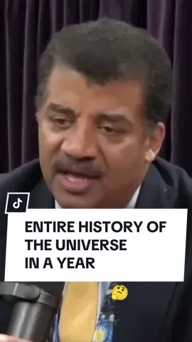 The entire history of the universe in 1 year. - - - - #science #space #universe #history #neildegrassetyson 