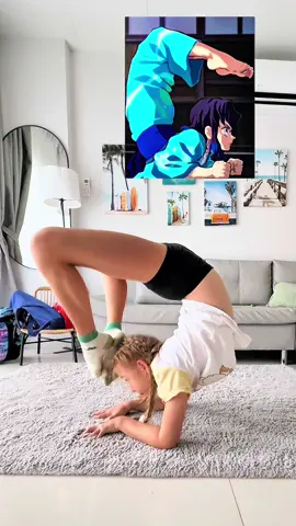 If anime were a person #stretching #sofiamarininagymnast #flexibility #gymnastics 