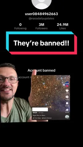 Replying to @tspreadsheets We got the fake NASA account banned!! Thanks to everyone who reported it. Also, I really appreciate all the brave folks who came forward to admit they were tricked. It could happen to any of us!! #nasa #photography #astrophotography #mars #ai 