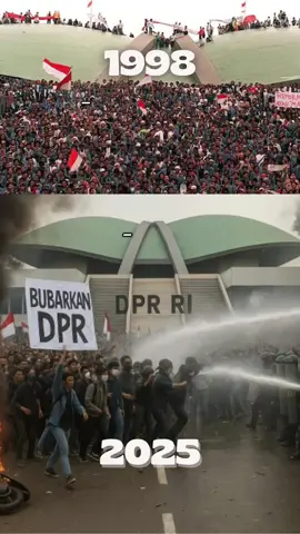 mengenang demo 1998 dimana kala itu, DPR ikut demo supaya Presiden Soeharto turun. namun kali ini berbeda demo 2025 meminta DPR untuk di bubarkan percuma anggota DPR ada, negara membuang buang uang yang mana gaji anggota DPR sekitar 3 juta sehari, bukan sebulan ya, ini 3 juta sehari. jumlah yang sangat berbeda dengan gaji rakyat yang di wakilinya yakni 2-3 juta sebulan. sedih sekali rakyat Indonesia. jangan salahkan rakyat yang berdemo. karena ini adalah wujud kekecewaan, kesedihan rakyat. dulu 1998 saya tidak setuju karena menurut saya system pak Presiden Soeharto memang cocok di terapkan di Indonesia, kepresidenan dengan system kerajaan secara tidak langsung. namun sekarang saya setuju karena memang sejak adanya HAM, hukum tidak lagi di takuti, hanya di maklumi dan sebagai formalitas saja. saya setuju karena DPR adalah divisi di Indonesia yang tidak pernah ada fungsi nya, hanya menghabiskan uang Negara. dan karena memang DPR banyak melakukan praktek KKN dari saat kampanye, pemilu apalagi saat menjabat. #1998 #2025 #bongkar #bubarkandpr #onepiece 