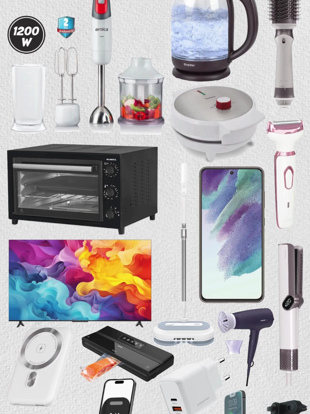 🛒 BU CUMA BİM'DE 🔥 BİM 29 AĞUSTOS 2025 🛒 Blender, Kettle, Fırın, Sprey Mop, Waffle Makinesi, Telefon, Buzdolabı, Saç Kurutma Makinesi BİM 29 Ağustos 2025 Aktüel Ürünler Kataloğu Keysmart Mini Buzdolabı 4.990 TL Range 5 Kanat Vantilatör 55W 1.190 TL Arnica Blender Seti 1.490 TL Kumtel Mini Fırın 2.150 TL Kumtel Vakum Makinesi 1.250 TL Kumtel Kablosuz Şarjlı Sprey Mop 1.990 TL Homend 1351H Waffle Makinesi 1.490 TL Philips Saç Kurutma Makinesi 799 TL Polosmart Üflemeli Saç Şekillendirme Seti 1.290 TL Heifer Cam Kettle 1,8 L 899 TL Rexon Şarjlı Saç ve Sakal Tıraş Makinesi 349 TL Rexon Saç Düzleştirici Fırça veya Kıvırıcı 590 TL Polosmart Saç Düzleştirici Üflemeli 1.950 TL Polosmart Lady Shaver Tüm Vücut 449 TL SGS İnvertor Kaynak Makinası 4.500 TL Sıcak Hava Tabancası 649 TL Eğe Seti 549 TL Somun Adaptör Seti 109 TL Temassız Faz Kontrol Elektrik Kaçak Akım Kalemi 119 TL Mini Kolastar Testeresi 199 TL Zımba Tabancası 499 TL Matkap Uç Seti 269 TL Freze Matkap Uç Seti 109 TL Mıknatıslı Mini Su Terazisi 99 TL Alüminyum Su Terazisi 40 cm 169 TL Akrilik Sprey Boya 400 ml / 320 gr 99 TL Gravür Taşlama Seti 1.290 TL Panç Set 175 TL Lehim Kalemi 230V 40W 345 TL Mutfak Lavabo Musluk Ucu 149 TL 3 Fonksiyonlu Batarya Ucu 75 TL Pervaneli Duş Başlığı Set 5 Fonksiyonlu 169 TL 2 Fonksiyonlu Musluk Ucu Perlatör 65 TL Evye Borusu 195 TL 2 Fonksiyonlu Batarya Ucu 95 TL 2 Fonksiyonlu 720 Derece Dönen Musluk Ucu 65 TL Cilalı Oto Şampuanı 1 Litre 50 TL Koltuk ve Halı Temizleyici 500 ml 45 TL Motor Ağır Yağ - Kir Temizleyici 500 ml 45 TL Jant Temizleyici 500 ml 45 TL Lastik Temizleyici 500 ml 45 TL Genel Temizleyici 500 ml 45 TL Deri Koltuk Temizleyici 500 ml 45 TL Hızlı Cila 500 ml 45 TL Torpido Parlatıcı 500 ml 45 TL TCL 55