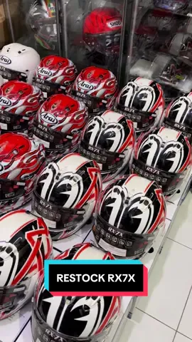Restock RX7X ready ga banyak guys • #rx7xnakanostar #arairx7xhagagp #rx7xhayden #arai #arairx7x #arairx7xnakanostar #rx7xliongold #rx7xlionred #arairx7xlionred 