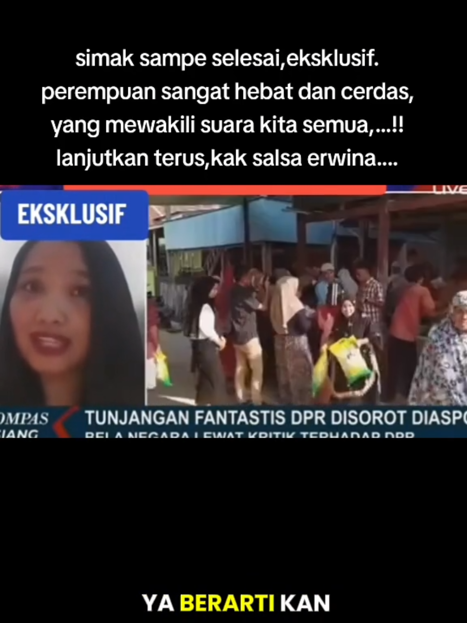 eksklusif kak salsa erwina...#DPR #viral #fyp #indonesia #prabowo 