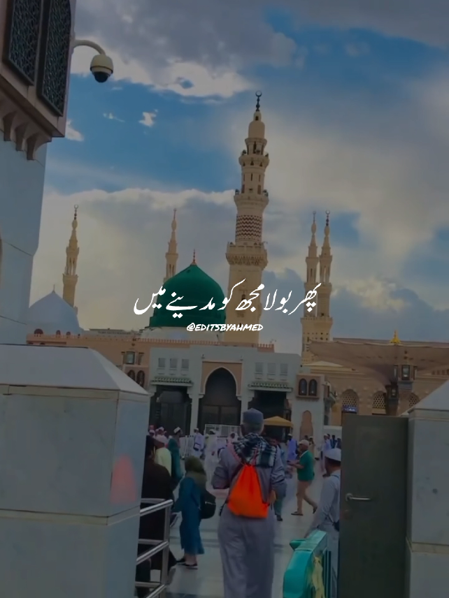 🥹🤲🕋 پھر بولا مجھ کو مدینے میں #yarasoolallah #naat #muhammadsaw #rabiulawal2025 #islamic_video 