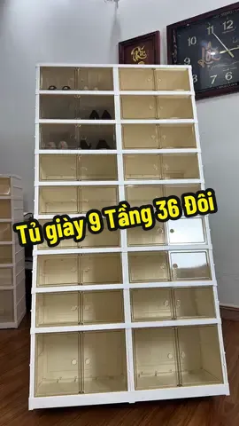 Tủ giày nhựa gấp gọn 9 tầng 36 đôi#tugiay #tugiaygapgon #tugiaynhua #tudunggiay #tudunggiaygapgon 