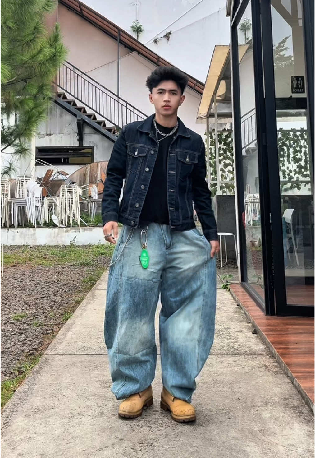 Kurang baggy apa lagi cees? #rekomendasibaggypants #baggyjeansoutfit #baggy #streetwear #StreetStyle 