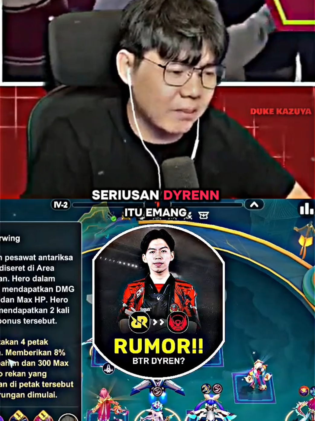 tanggapan age kalo dyrenn ke btr🤯 #stevenage #rrqdyrennn #MCGG #MagicChessGoGo #MCGGCosmicTraders 