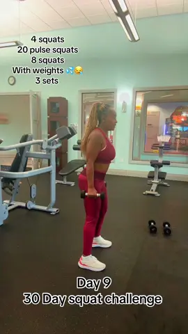 Day 9 ✅ The soreness is proof that I’m growing stronger 💪🔥 #SquatChallenge Leveled up today and added weights—no excuses, just progress! #SquatChallenge #StrongNotSorry #ConsistencyIsKey  