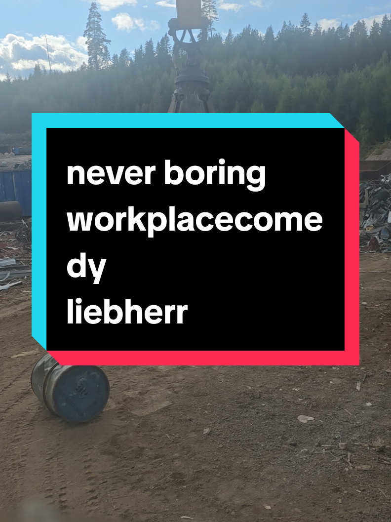 #workplacecomedy #neverboring #ilovemyjob #liebherr #scrap 