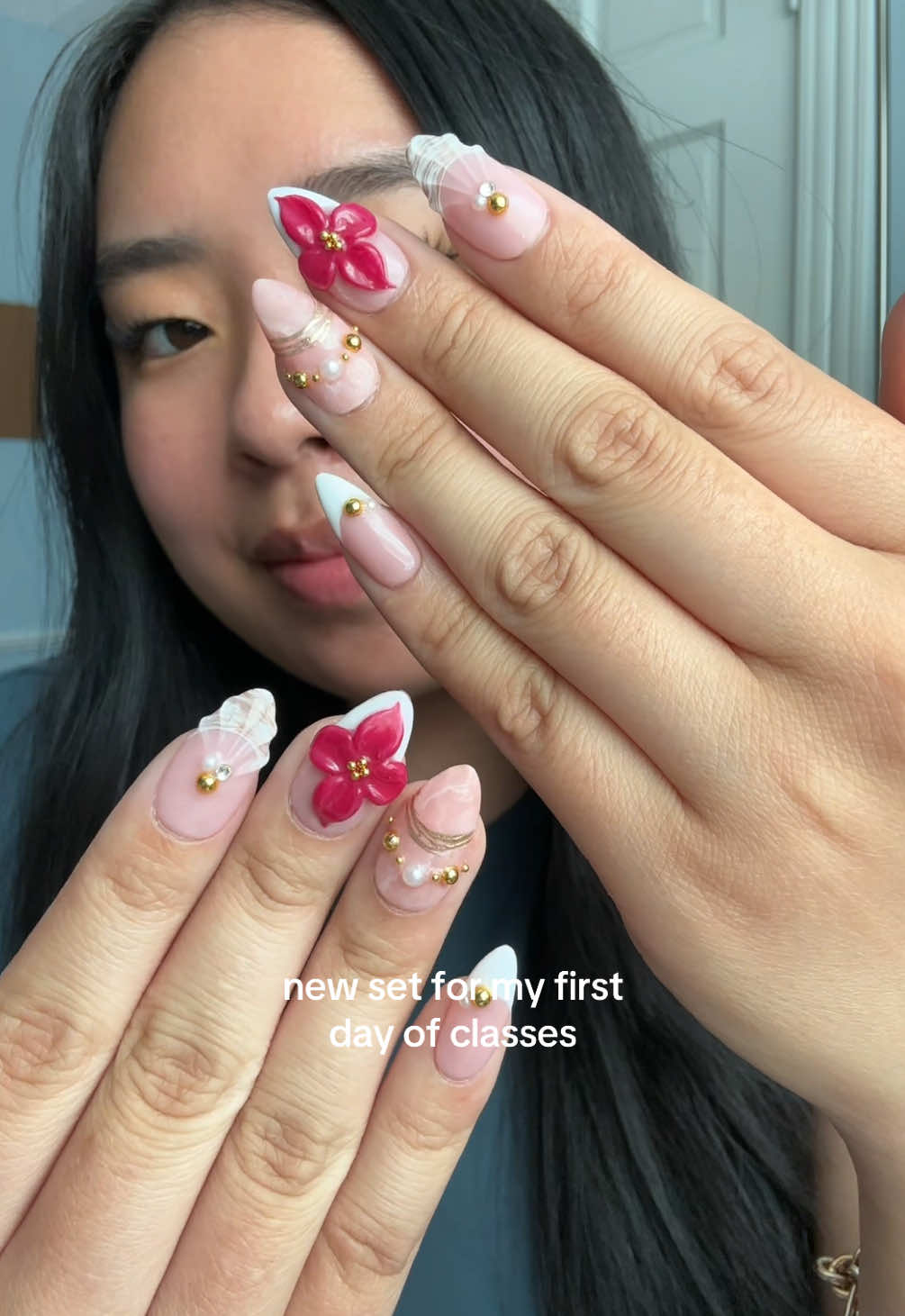 nothing like a fresh new set to start off the school year right 😌 #nailinspo #backtoschool #nailart #aestheticnails 