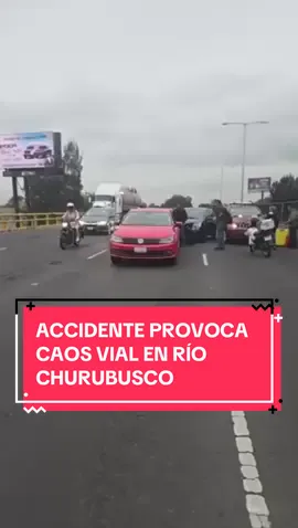 🚗⚠️ Caos en Río Churubusco esta mañana, un accidente provocó fuerte tráfico 😖 Afortunadamente no hubo heridos 🙌 #alertavial #cdmx🇲🇽 #accidente #noticiastiktok #viraltiktok 