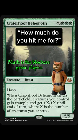 Tag your mono green buddies! #funny  #funnyvideos #mtg #mtgtiktok  #mtgcommander #pussinboots #Meme #MemeCut 