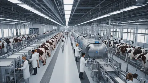 Ultra_Realistic_Idustrial #cow #foryou #ai #meat #tiktokpakistan 