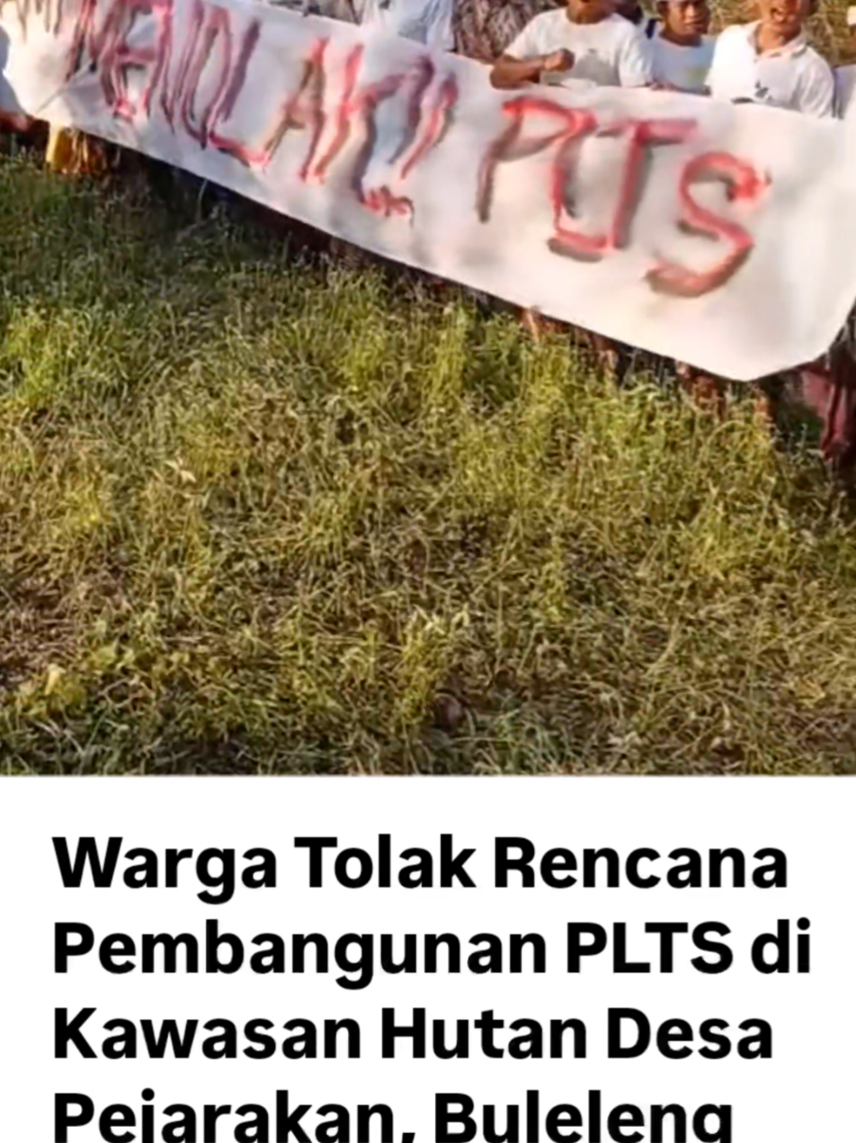 Rencana pembangunan Pembangkit Listrik Tenaga Surya (PLTS) oleh PLN Indonesia Power di kawasan Hutan Desa, Desa Pejarakan, Kecamatan Gerokgak, Buleleng, memicu penolakan dari warga setempat. Penolakan tersebut disampaikan langsung warga kepada Perbekel Pejarakan, Made Astawa. Bahkan, sebuah video yang tersebar di media sosial memperlihatkan sejumlah warga mendatangi kantor desa untuk menyuarakan keberatan mereka. Salah satu warga, Kadek Susila Atmaja (37), menegaskan keberatan itu. Ia menyebut lokasi yang dipilih tidak tepat karena berada di kawasan hutan desa produktif yang selama ini digarap lebih dari seribu petani. Sumber : Denpost.id video by : Widara Goris
