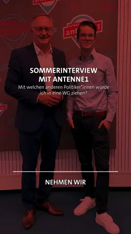 Eine Politiker-WG mit Manuel Hagel, Cem Özdemir oder Ulrich Rülke – ob das gut gehen würde? Naja, hört selbst: Im Hitradio antenne 1 Sommergespräch ging es unter anderem um die Zukunft des Automobils und darum, was ich an einem freien Tag am liebsten mache. Einschalten lohnt sich – das 50-minütige Interview bietet spannende Einblicke und findet ihr auf der Webseite von Hitradio antenne 1.