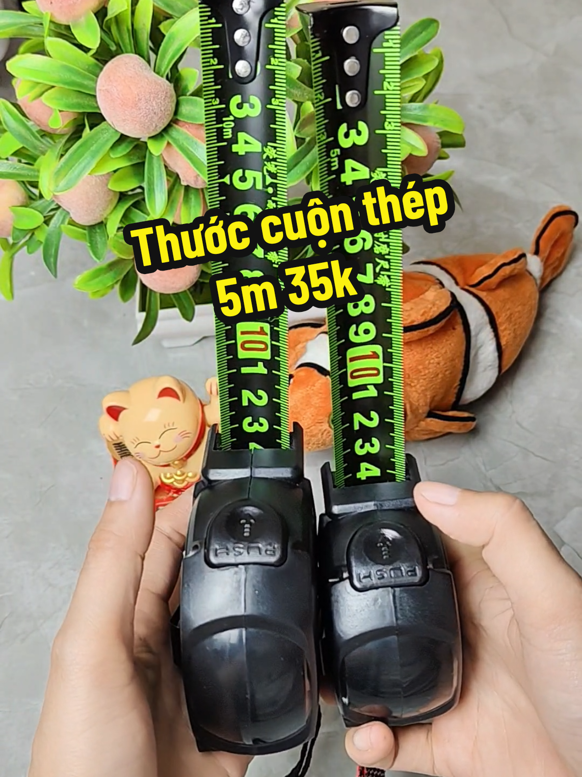 Thước cuộn thép số có phủ Huỳnh Quang  #nhikhenhnek #review #thuoccuon #thuocday #thuocdo @Nhi khểnh Nek @Nhi khểnh Nek @Nhi khểnh Nek 