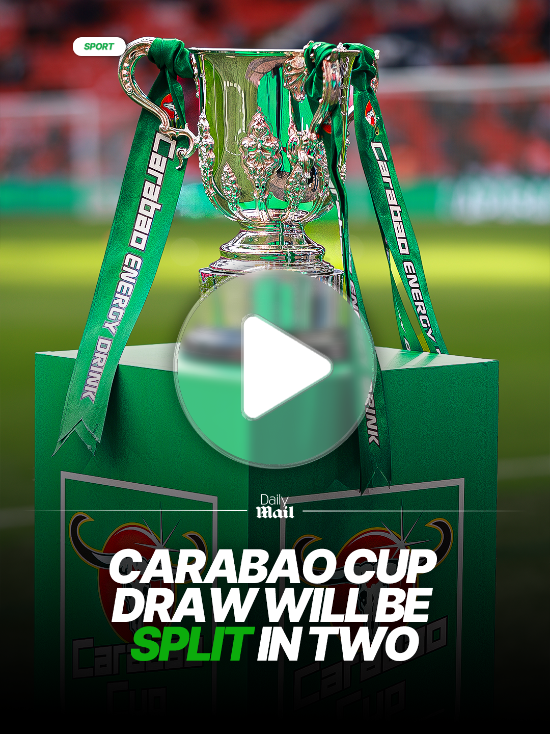 Tonight's Carabao Cup draw will be SPLIT 👀🚨 #carabaocup #news #Soccer #ucl #PremierLeague