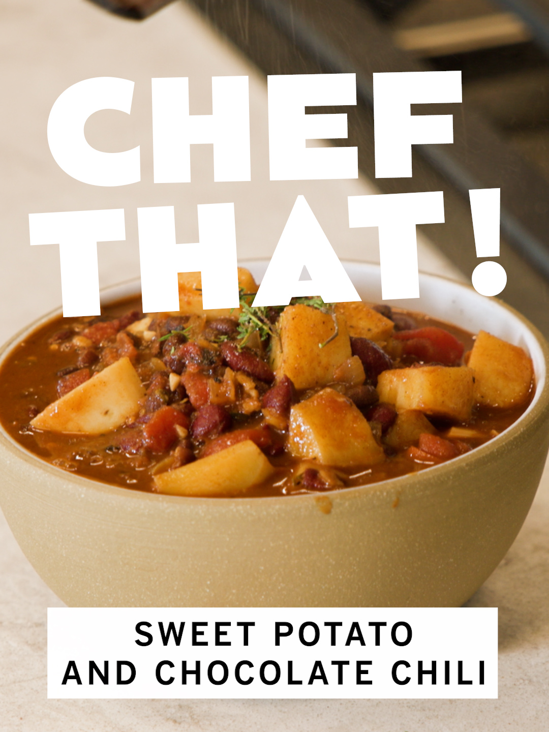 The perfect sweet potato chocolate chili for a warm summer day. This vegetarian chili comes together in under an hour and can be adapted with ingredients that you have on hand. Martin Draluck — the culinary force behind the Black Pot Supper Club series that highlights Black food history in multi-course feasts held at some of L.A.'s best Black-owned restaurants — added a tab of Abuelita chocolate on a whim, which gives the chili a mole-reminiscent richness.