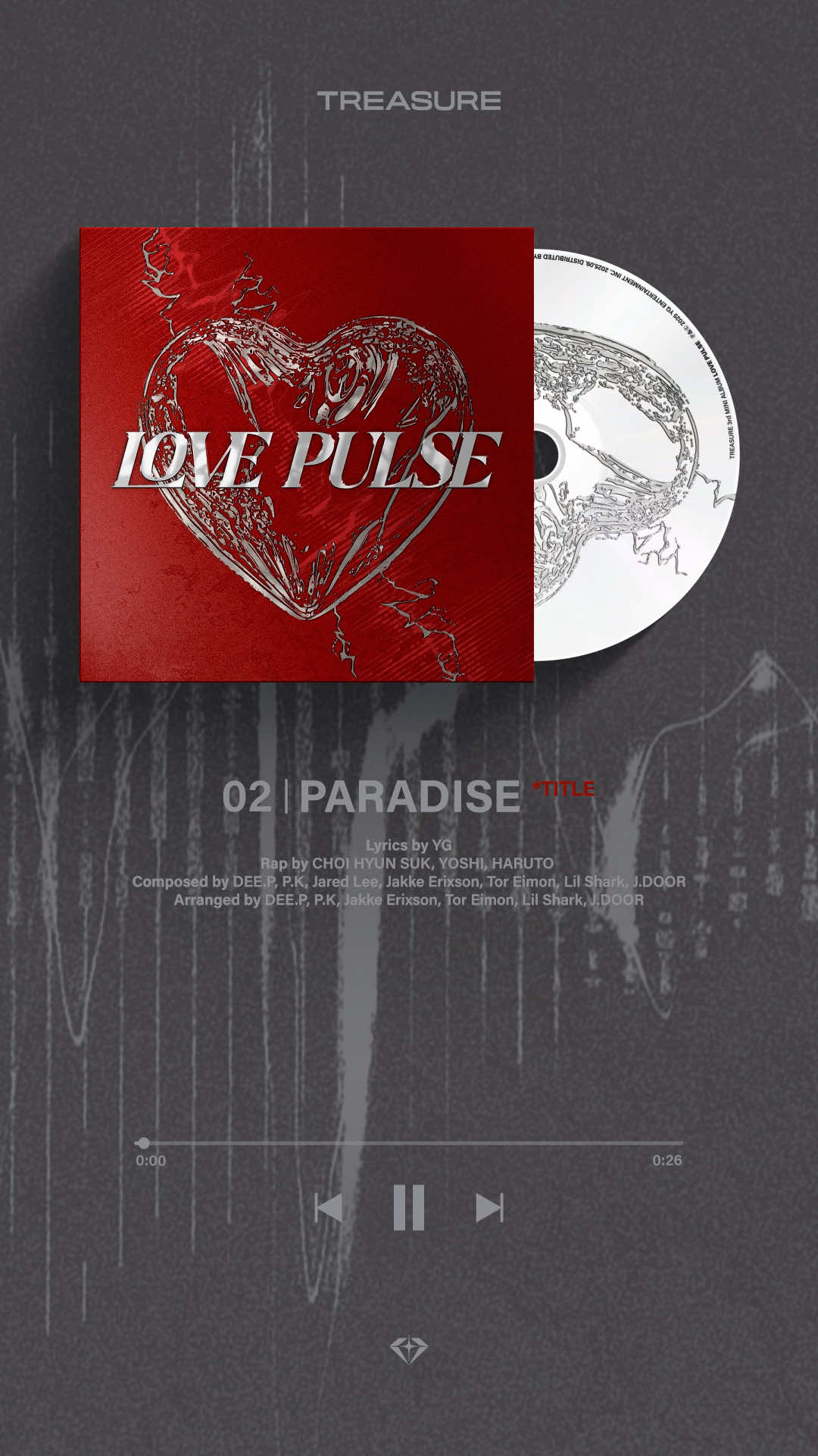 TREASURE - 3rd MINI ALBUM [LOVE PULSE] TRACK SPOILER 3rd MINI ALBUM [LOVE PULSE] 2025.09.01 6PM (KST) #TREASURE #트레저 #LOVEPULSE #TRACK_SPOILER #PARADISE 
