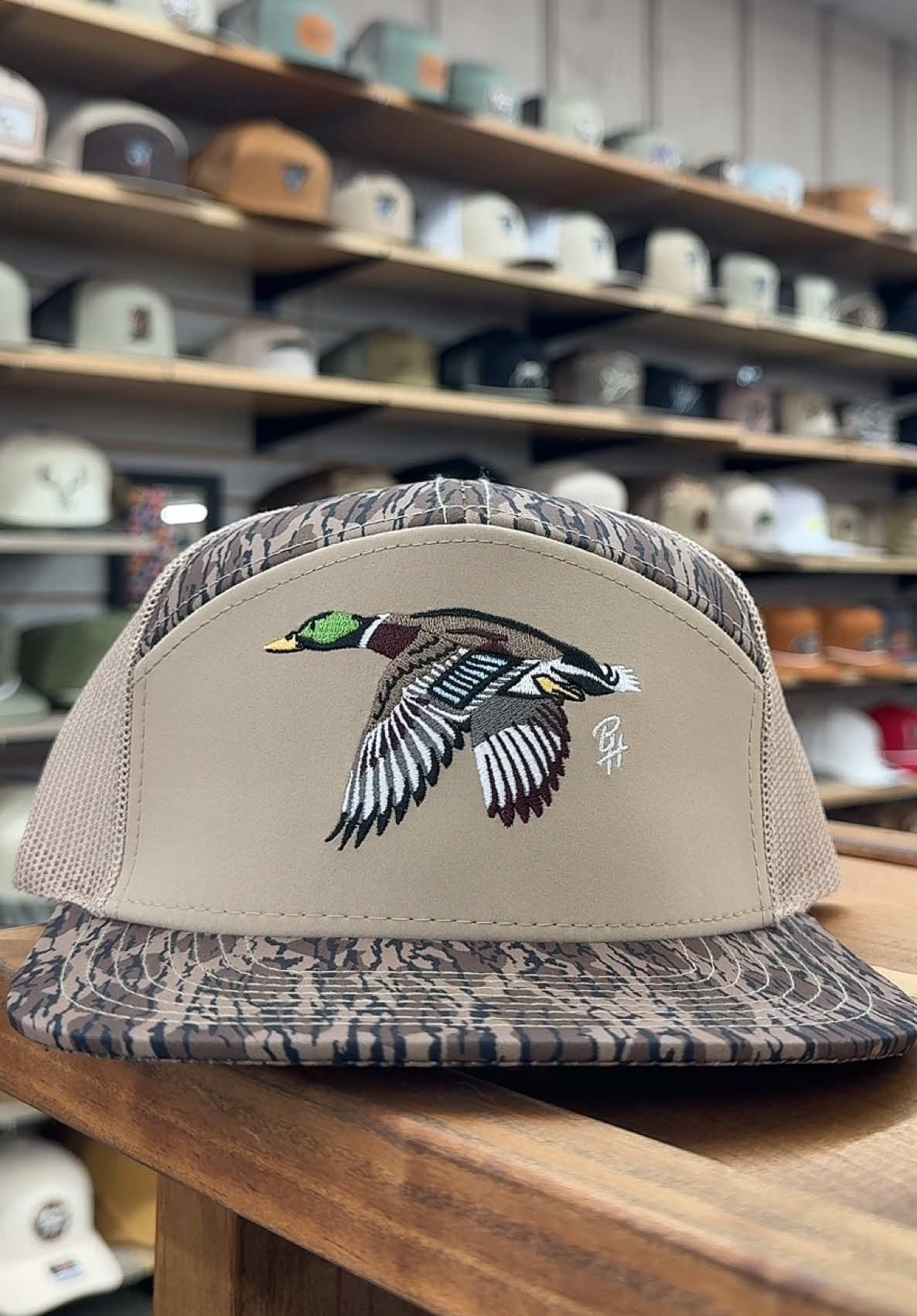 Can’t get over this camo 🔥🔥🔥🔥 #camohat #mallard #truckerhat #hatwall 