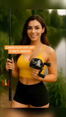 Carretilha de pesca profissional. #carretilha #pesca #pescaria #peixe 