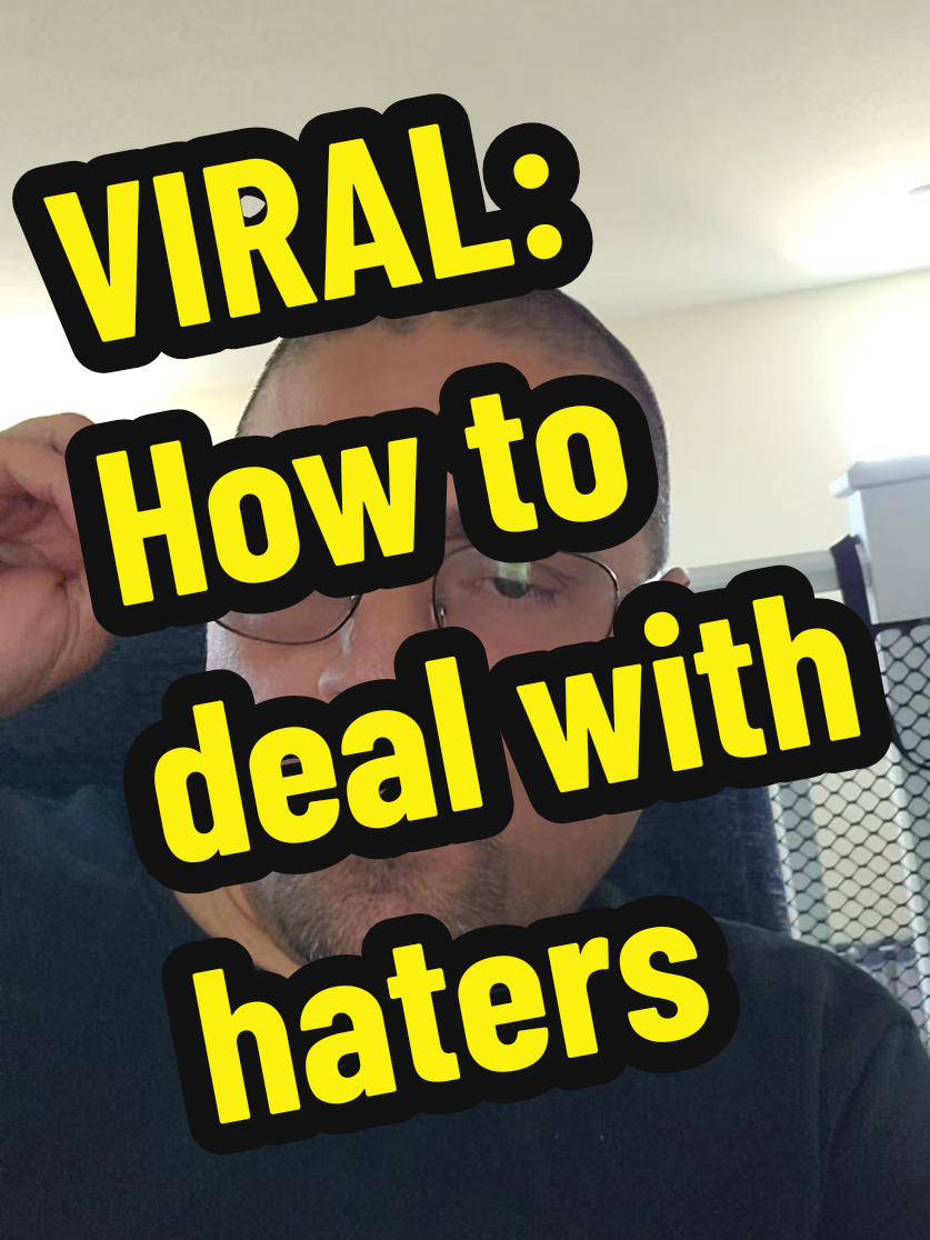 How to deal with haters? Just let them go. Don't sweat the small stuff. Now keep posting. Like, follow and share #haterz #haters #entertainment #entertaining #foryourpage 