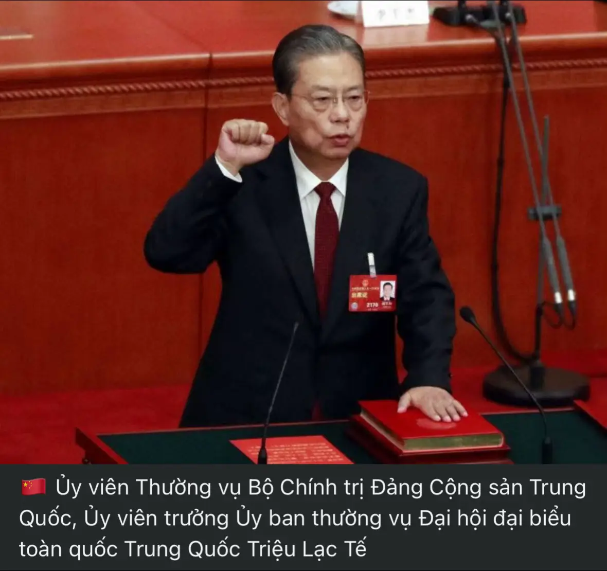 Các trưởng đoàn đại biểu nước ngoài sẽ dự Lễ kỷ niệm 80 năm CMT8 và Quốc khánh 2/9  🇱🇦 Tổng Bí thư BCHTW Đảng NDCM Lào, Chủ tịch nước CHDCND Lào Thoungloun Sisoulith 🇨🇺 Bí thư thứ nhất Đảng Cộng sản Cuba, Chủ tịch nước CH Cuba Miguel Díaz-Canel Bermúdez 🇨🇳 Ủy viên Thường vụ Bộ Chính trị Đảng Cộng sản Trung Quốc, Ủy viên trưởng Ủy ban thường vụ Đại hội đại biểu toàn quốc Trung Quốc Triệu Lạc Tế 🇰🇭 Chủ tịch Đảng Nhân dân Campuchia, Chủ tịch Thượng viện Vương quốc Campuchia Samdech Techo Hun Sen 🇧🇾 Chủ tịch Hạ viện Belarus Igor Sergeyenko  🇷🇺 Phó chủ tịch thứ nhất Hội đồng Liên bang Nga Vladimir Vladimirovich Yakushev Nguồn : Trần Công Khải