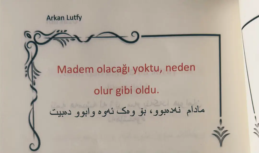 کتێبی  ئوزاکتان بە زمانی تورکی و کوردی 