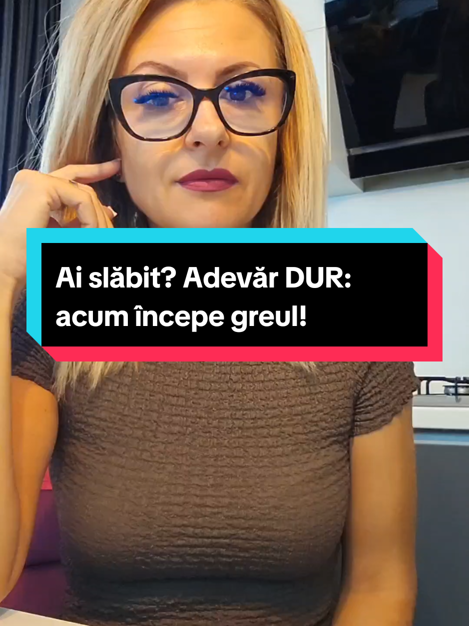 Slăbitul nu e finalul drumului, e abia începutul. Dacă vrei să îți menții rezultatele, trebuie să îți schimbi mentalitatea și obiceiurile pe viață, nu doar pentru o perioadă scurtă. Eu am slăbit –21 kg și mă mențin de peste 3 ani. Tu ce faci ca să te menții? 💬 Scrie în comentarii! #slabire  #mentinere  #deficitcaloric 