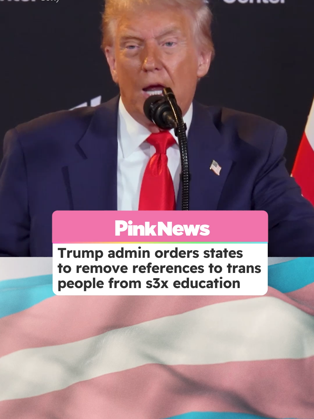 The Trump administration has ordered states to strip references to transgender people from federally-funded s3x education programs or risk losing millions in funding.  The directive, issued by the Department of Health and Human Services, gives 46 states and territories 60 days to comply. California has already lost $12 million of its remaining funding after refusing to make changes. The restrictions apply to the Personal Responsibility Education Program, which provides funding for s3x education geared toward vulnerable young people, including those in foster care, in geographic areas with high teen birth rates or who come from racial or ethnic minority groups.  The program is intended to focus on abstinence, contraception, and STI prevention — but under the new policy, any mention of transgender people is prohibited. #transgender #transrights #education #donaldtrump #trumpadministration