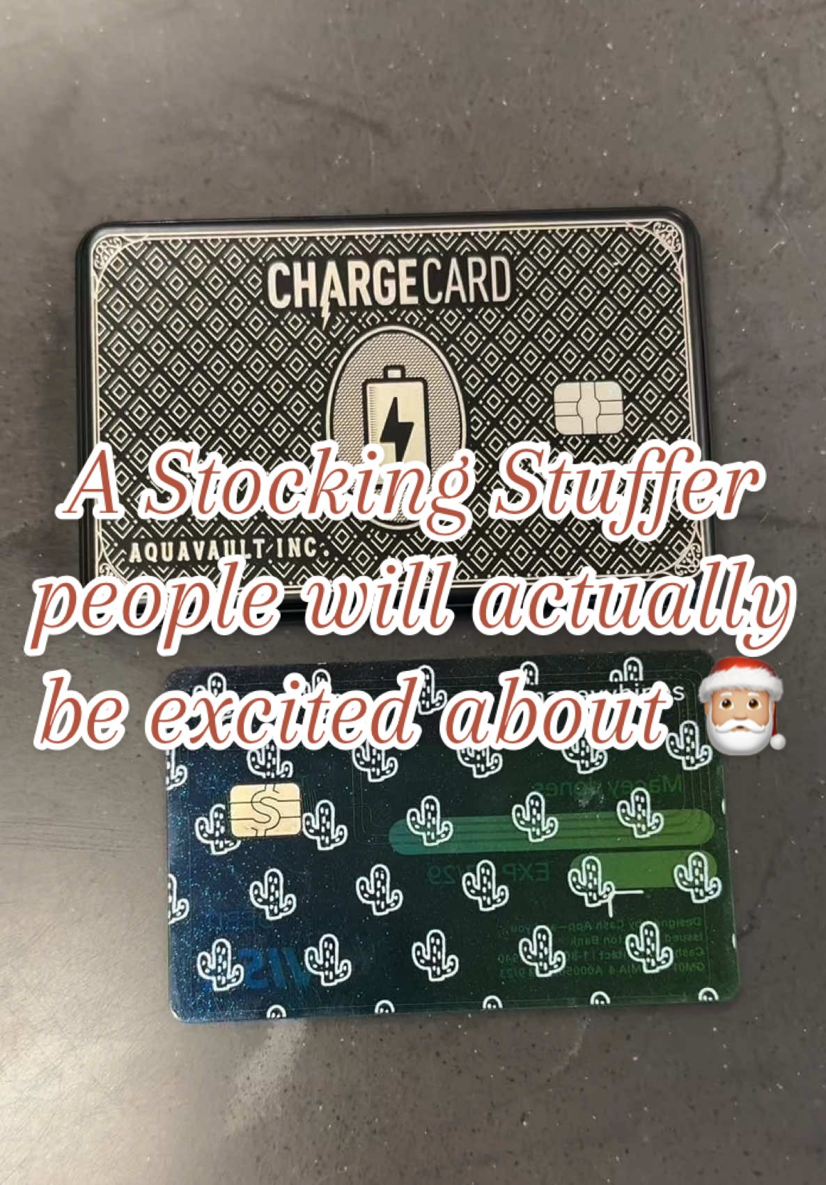 Christmas may be months away but this is the stocking stuffer EVERYONE will actually use ⚡️#portablecharger #chargecard #giftidea #stockingstuffers #tiktokshopfinds
