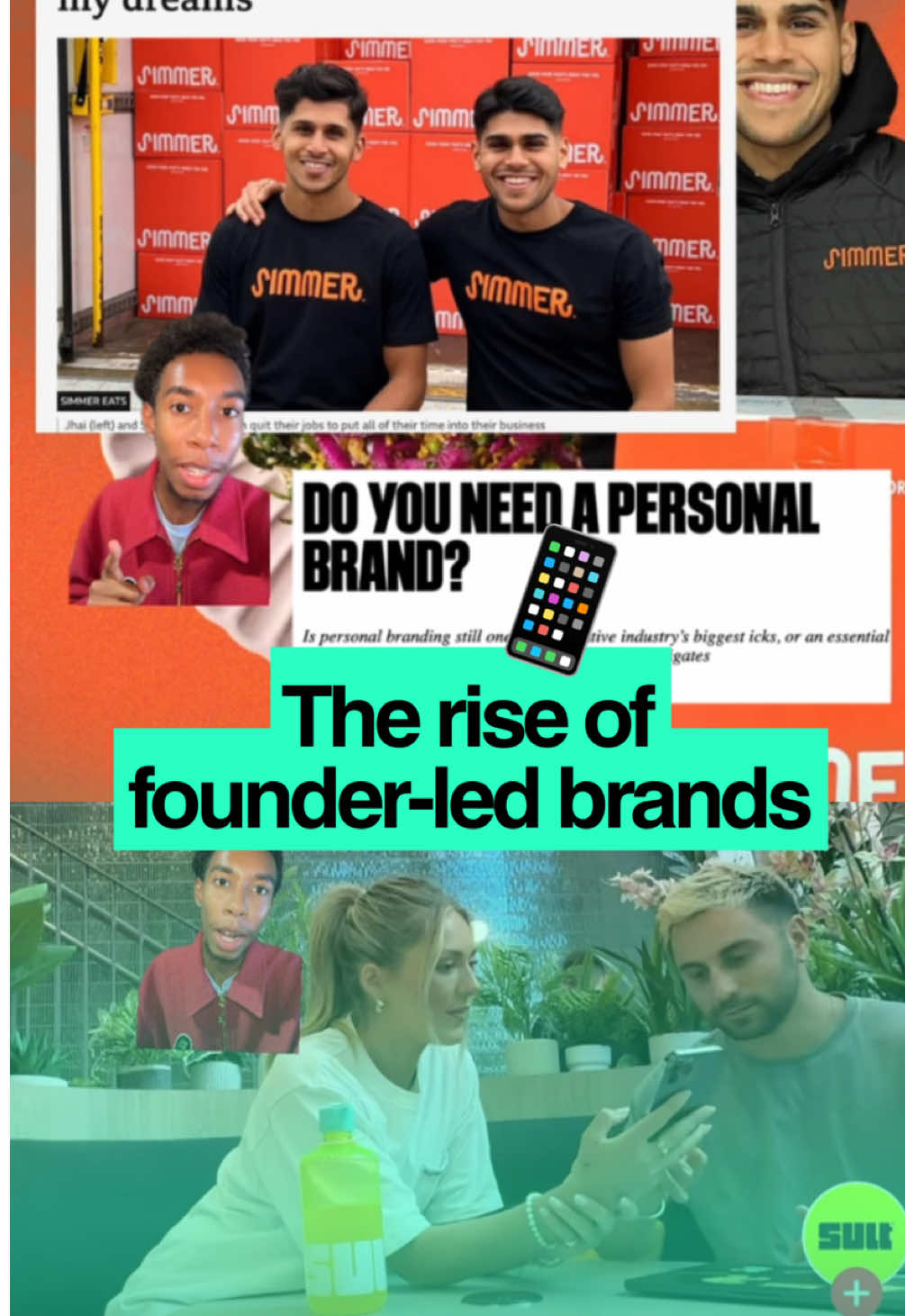 The rise of founder-led brands. Is it possible to build something faceless - the short answer: not without big bucks. 💰 @AMA @Simmer 🍲 @Aimee Smale @grace beverley @TALA @Odd Muse London  #socialstrategy #marketing #brandstrategy #culture  #founderlife #business 