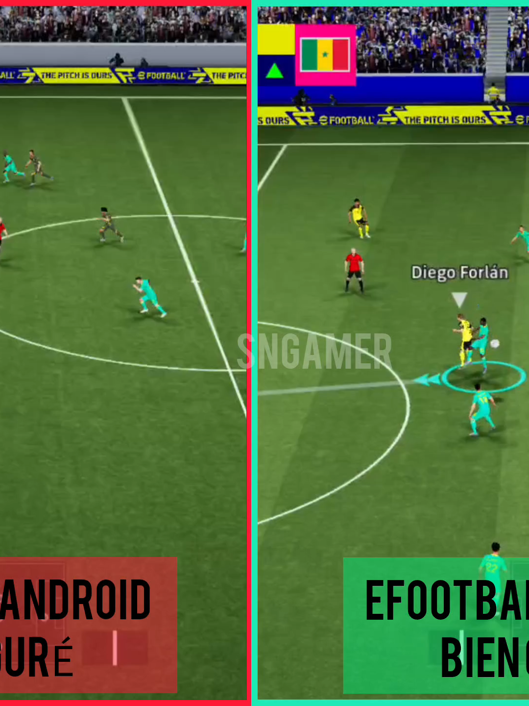 Partie 1: ⚡ EFOOTBALL ANDROID MAL CONFIGURÉ VS BIEN CONFIGURÉ ⚡ | LE RÉSULTAT EST INCROYABLE 🔥📱 #efootball2026 #eFootballMobile #division #efootball #videoviral #fyp #tiktoksenegal221 #tiktoksenegal🇸🇳