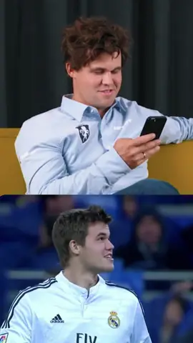 First time Magnus has ever been nervous? 😆 Magnus at the Real Madrid Stadium!