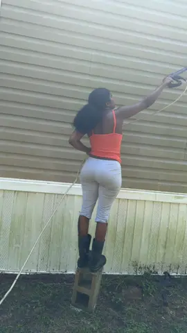 Good day for some Pressure washing and words of wisdom 🥰 insta: jazzichick 