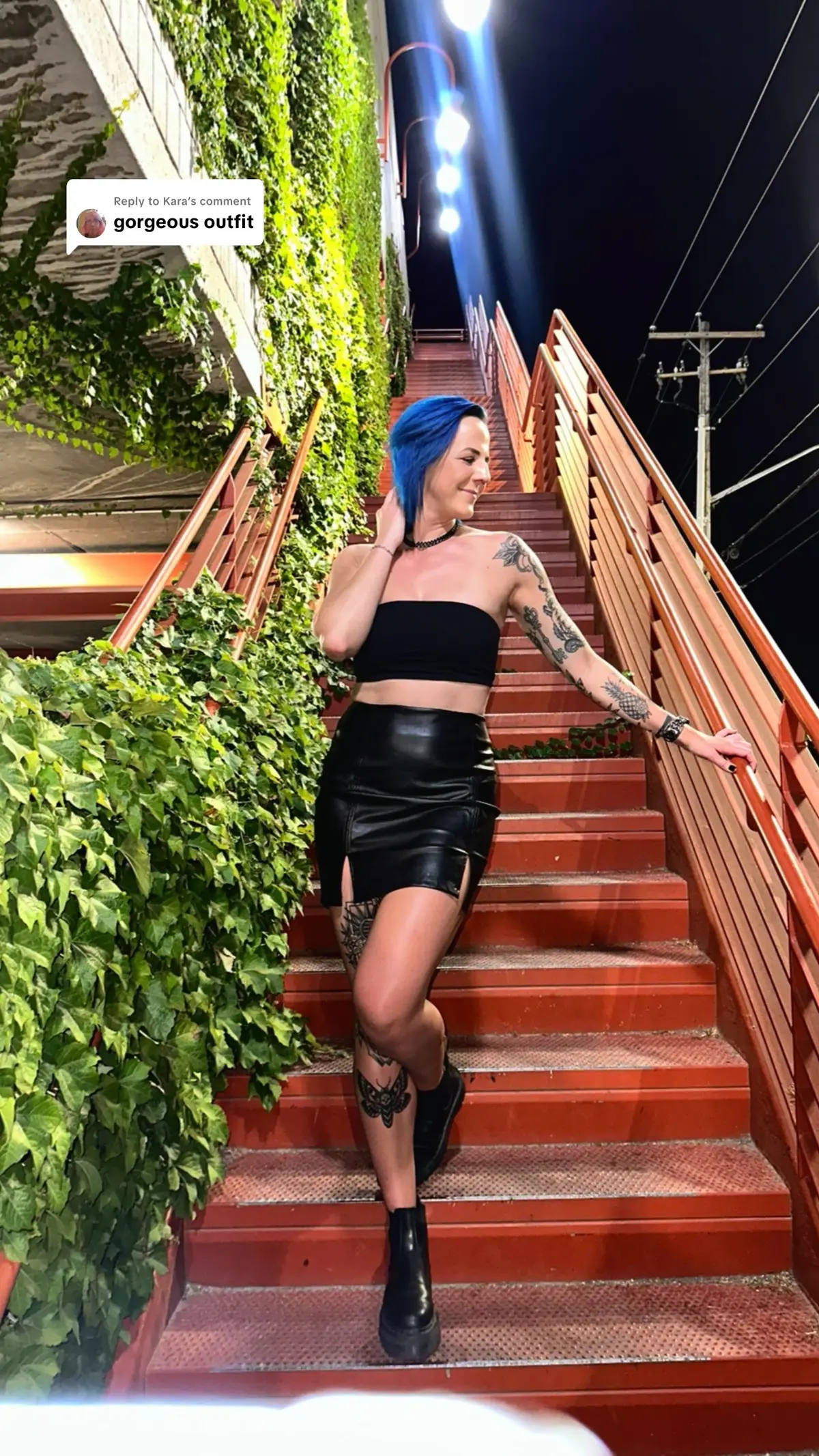 Replying to @Kara love dressing up and going out with my girlfriends 🖤 #altstyle #allblackeverything #altgirl #girlsnight #altfitcheck 