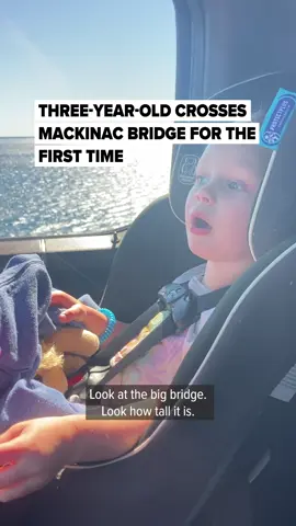 A rite of passage for many Michiganders, crossing from one Peninsula to the other on the Mackinac Bridge is a memory unique to the Great Lakes State. For this three-year-old, it was her very first trip across Mighty Mac. How old were you when you first crossed the bridge? (Video provided by Alexis McGuire)