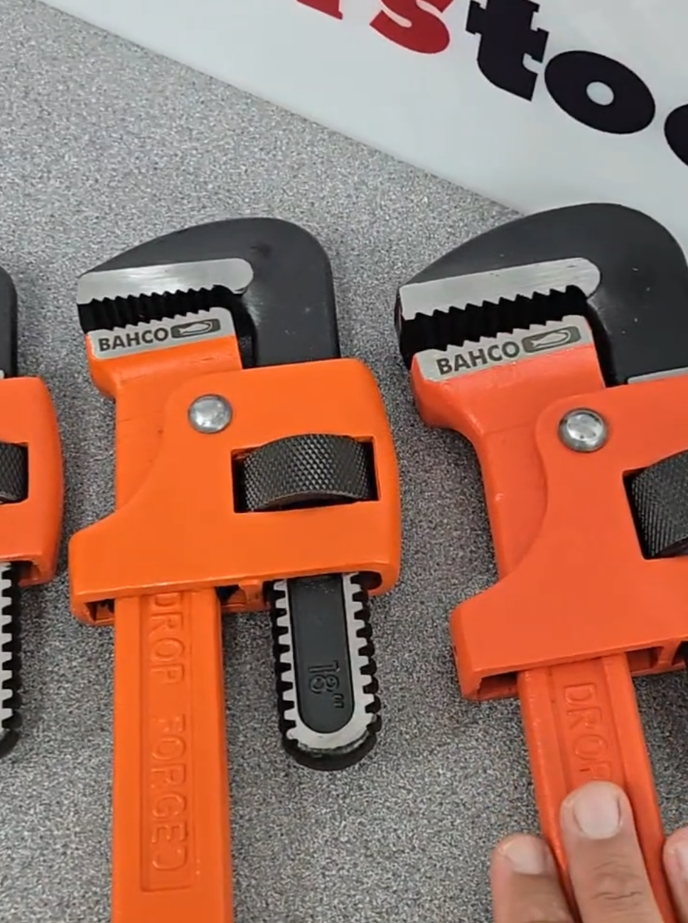 Stilsons, pipe wrench, monkey wrench… what do you call ‘em? 🤔 We’ve got the full range of Barco Stilsons in 6 sizes 🔧 #Stilsons #BahcoTools #PipeWrench #MonkeyWrench #PlumbingTools 