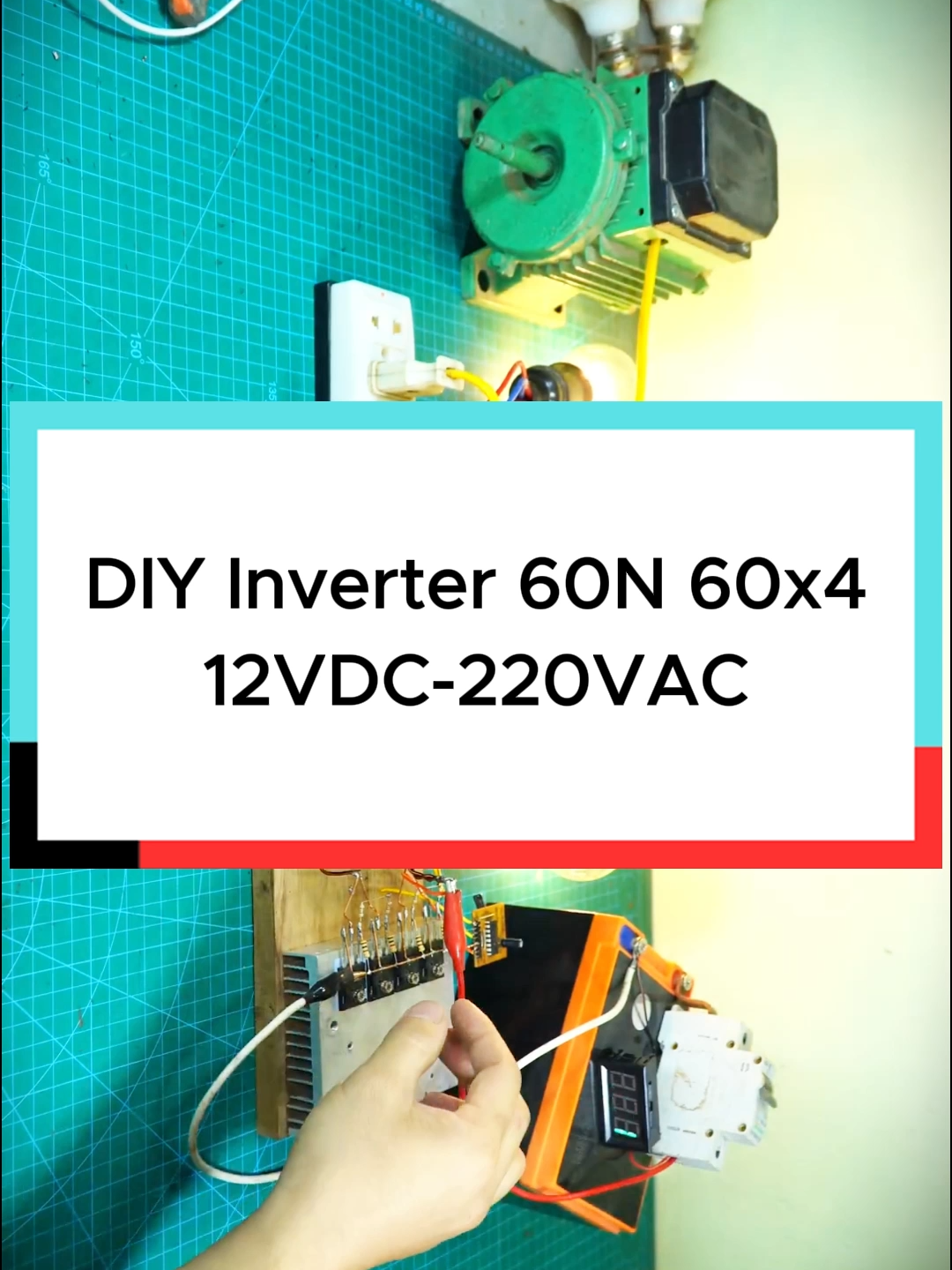 DIY Inverter 60N 60x412VDC-220VAC. #diyelectronics